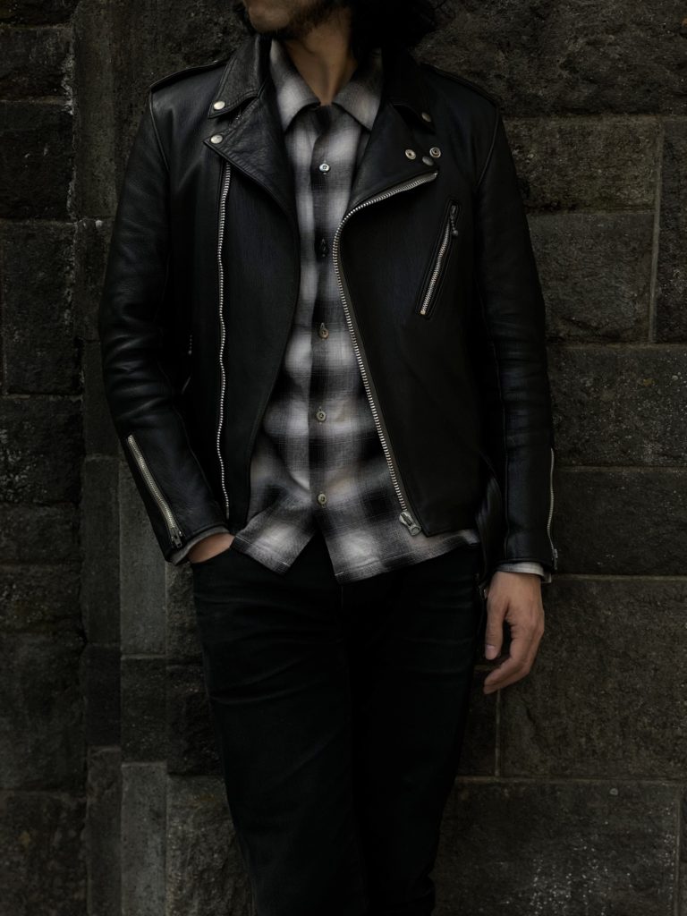 addict clothes アディクトクローズ　36 ライダース アディクトクローズ AD-01 ネイビー 36 Addict Clothes AD-01 ネイビー