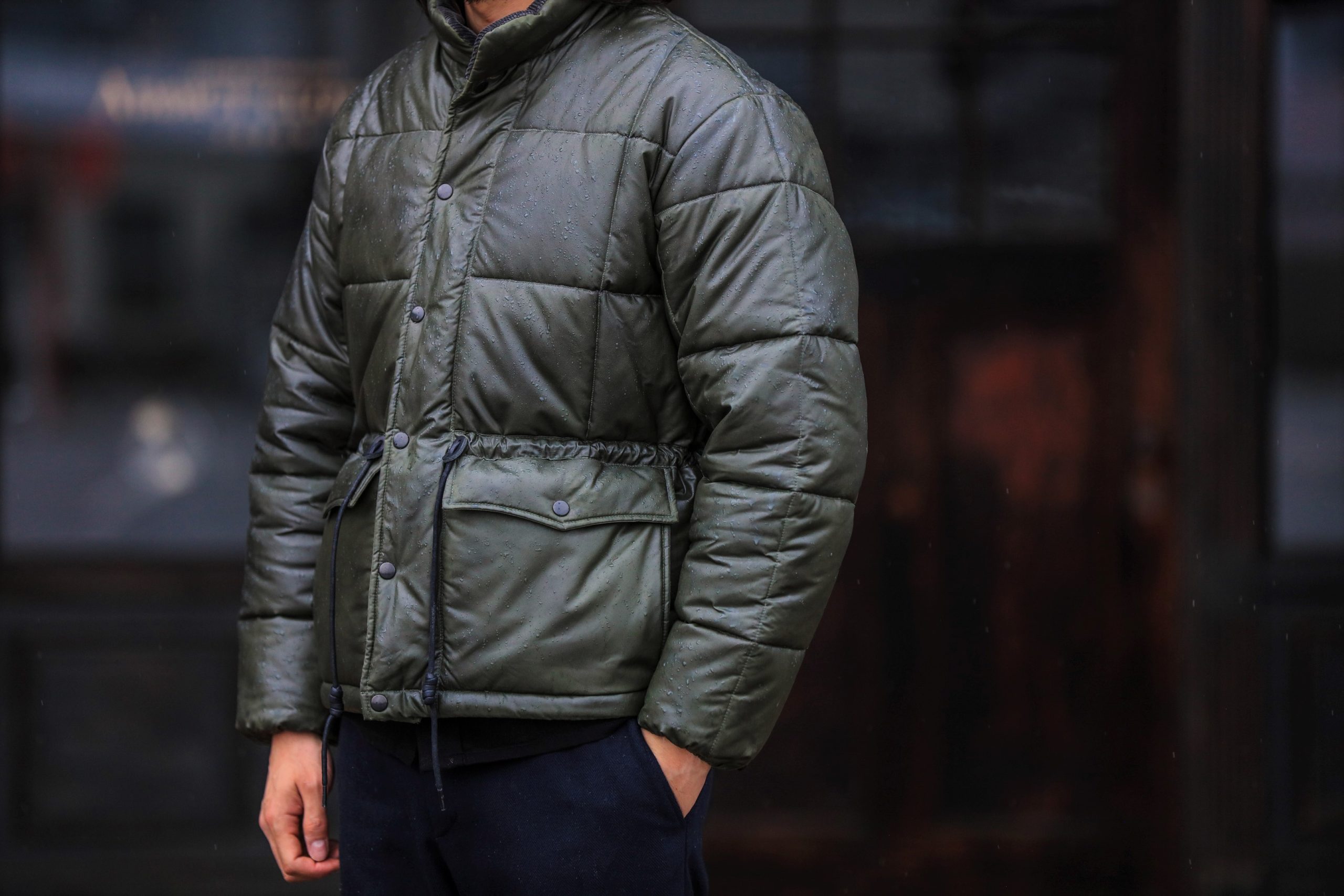 WAXED COTTON QUILTED JACKET – ADDICT CLOTHES JAPAN